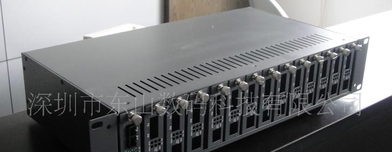 供应19寸2U 16槽光纤收发器机架