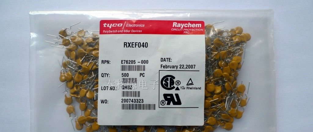 供应RAYCHEM PPTC自恢复保险丝RXEF040