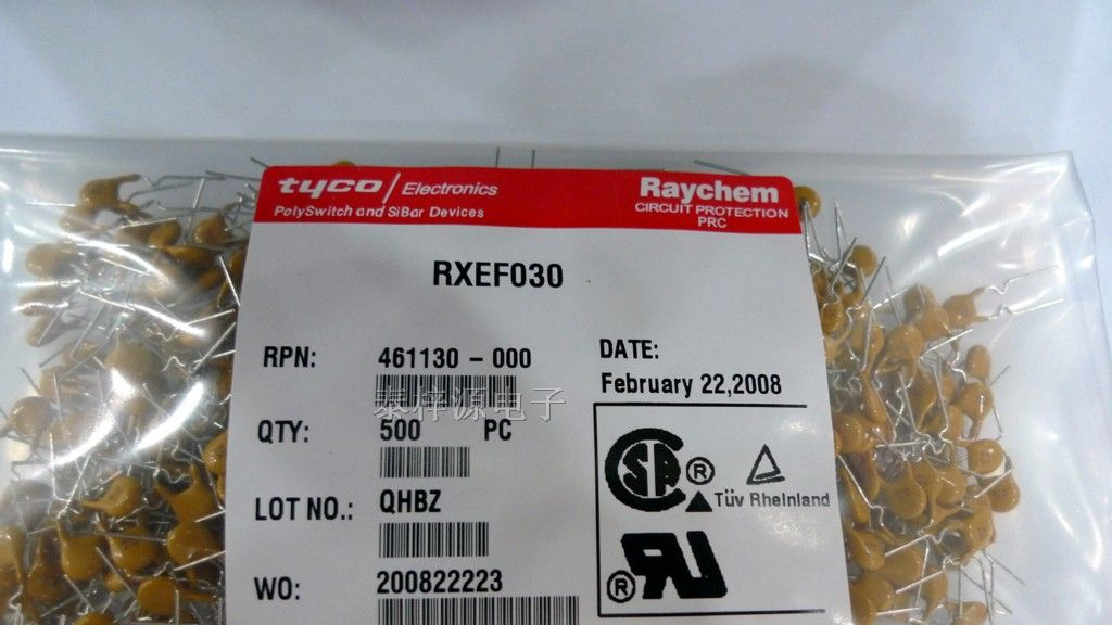 供应RAYCHEM PPTC自恢复保险丝RXEF030