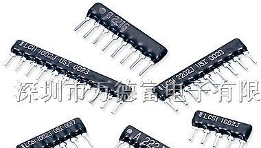 供应ZIP直插式排阻网络电阻A型3脚9.1R
