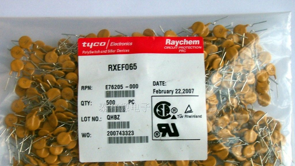 供应RAYCHEM PPTC自恢复保险丝RXEF065