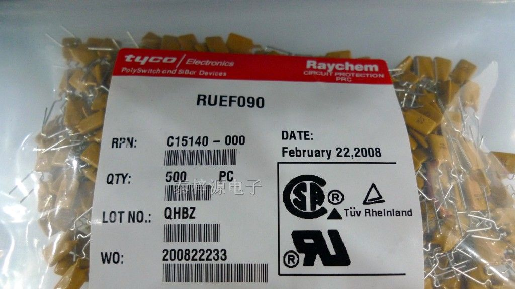 供应RAYCHEM PPTC自恢复保险丝RUEF090