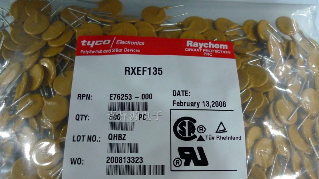 供应RAYCHEM PPTC自恢复保险丝RXEF135