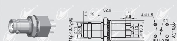 印制电路板连接器--BNC-75KE-3