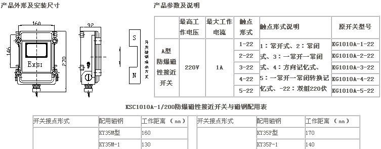 防爆磁性接近开关、CY-1、CY-2、CJK-1Z