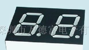 供应0.36寸 2位数码管 共阴黄绿色