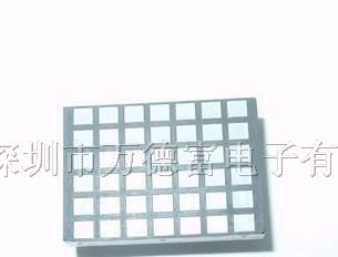 供应LED点阵模块管 3mm 6*7 方点阵 共阴黄绿色