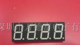 供应0.36寸四位4位数码管 共阴黄绿色