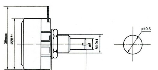 供应线绕电位器 WX110(010)