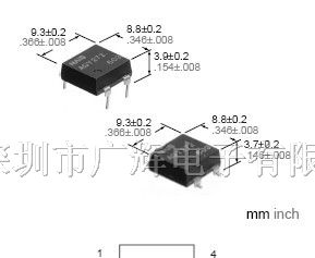 供应PhotoMOS(MOSFET输出光电耦合器)AQY272