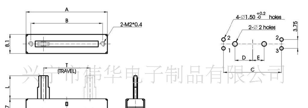 供应直滑式电位器 功放电位器 推杆电位器  调速器