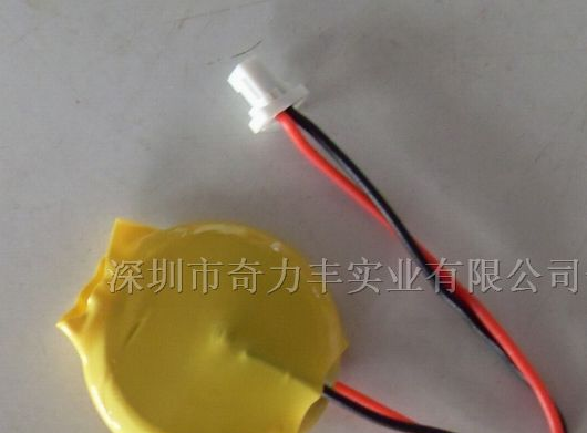 供应3V CR2025引线纽扣电池