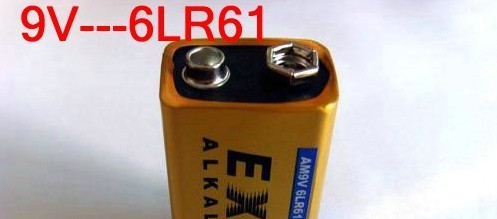 供应全英文标9V，6LR61碱性干电池
