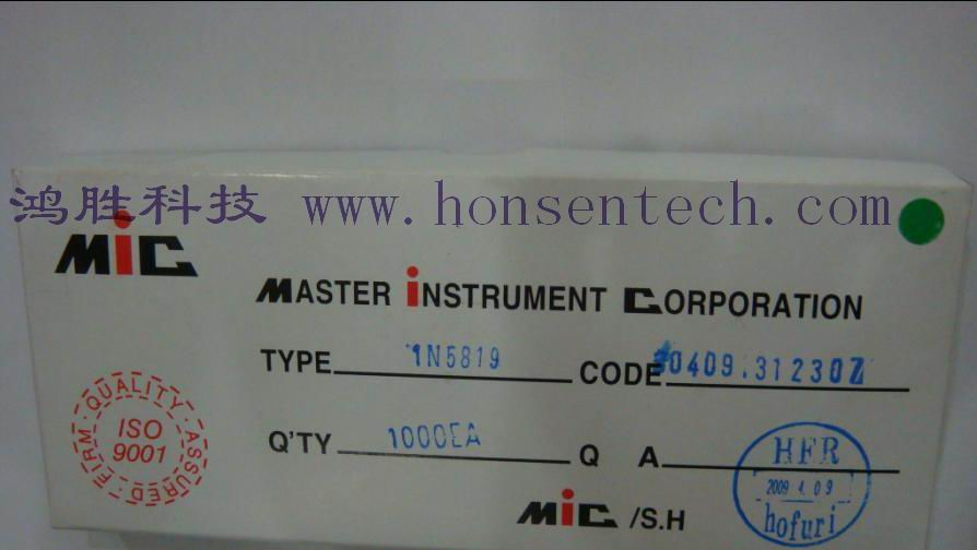肖特基二极管 1N5819/SS14