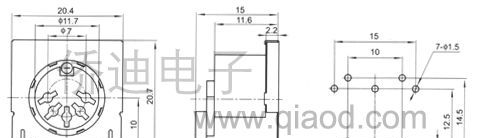 梅花针开关，DS端子开关，连接电源座开关