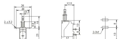 供应2脚直键式电源开关（按键开关）SW-3，外弹