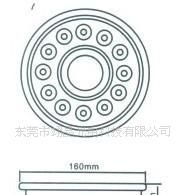 LED 水底灯 24V 七彩闪变 翊晶 光电