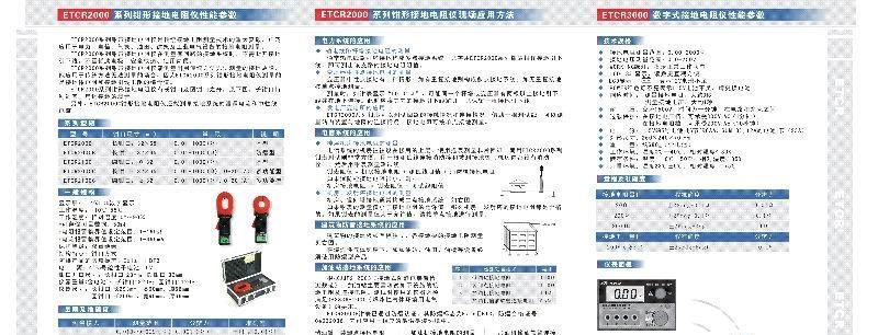 供应ETCR2000钳型接地电阻仪