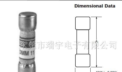 供应DMM-B-11A(10*38MM)万用表专用保险丝