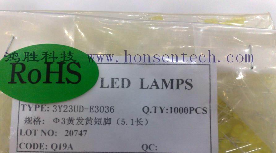 插件LED(发光二极管) 黄色LED