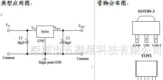 供应100mA，高输入电压LDO线性稳压器