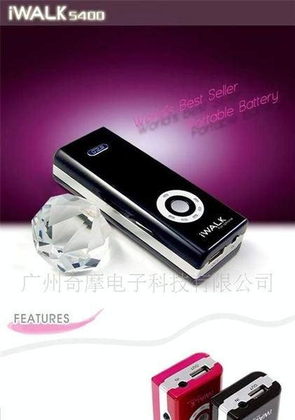 供应批发u拓iwalk5400移动电源