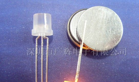 供应φ8平头黄发黄共阴LED发光二极管