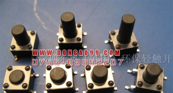 供应6*6系列防水轻触开关 多款高度：