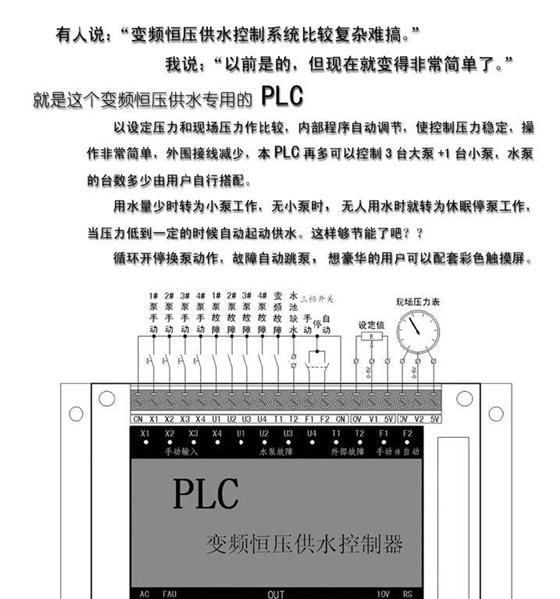 批发变频恒压供水PLC、变频供水控制器、变频控制器