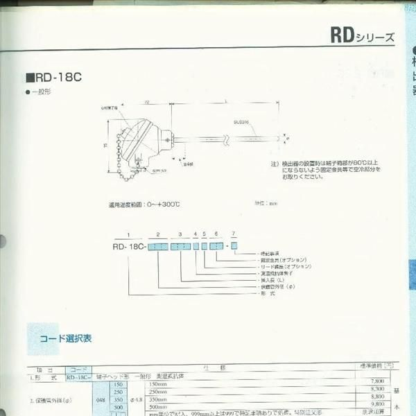 SHIMADEN RD-18C热电阻传感器