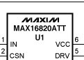 MAX16820降压型、恒流、高亮度LED (HB LED)驱动器