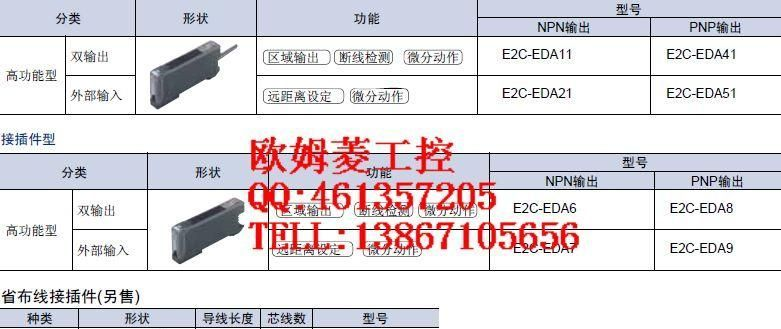 供应欧姆龙接近传感器E2C-EDA