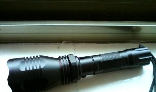 LED手电筒 5LED+红激光 可定制