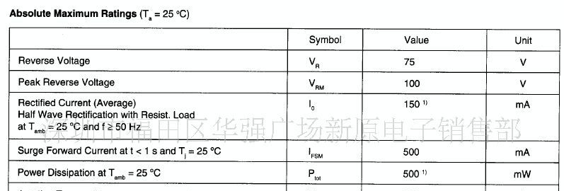 供应直插开关二极管 1N4148
