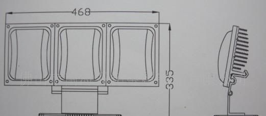 大功率LED投光灯外壳90W