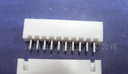 供应2.54-10P XH-10P直针针座白色PCB连接器