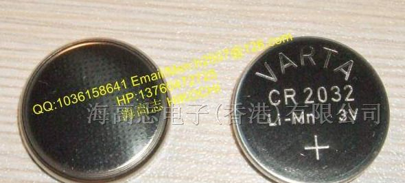 供应德国瓦尔塔VARTA CR2032 纽扣电池