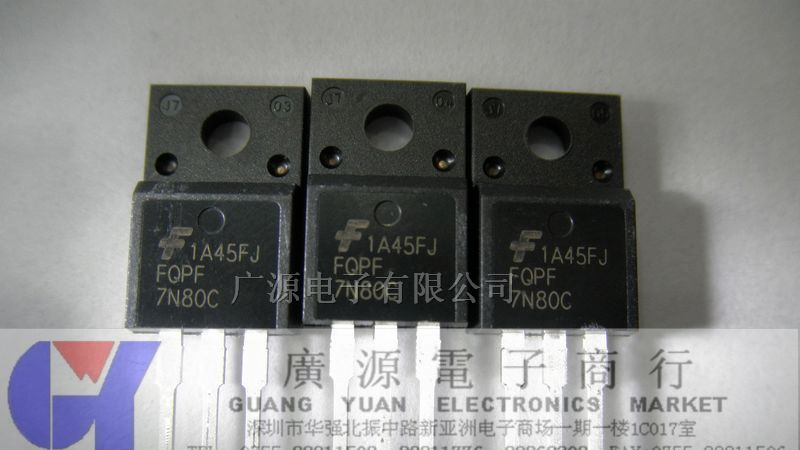 供应FAIRCHILD仙童场效应管  FQPF7N80C