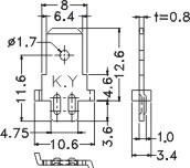 五金插片/焊接端子/PCB焊接端子/铜端子/连接器
