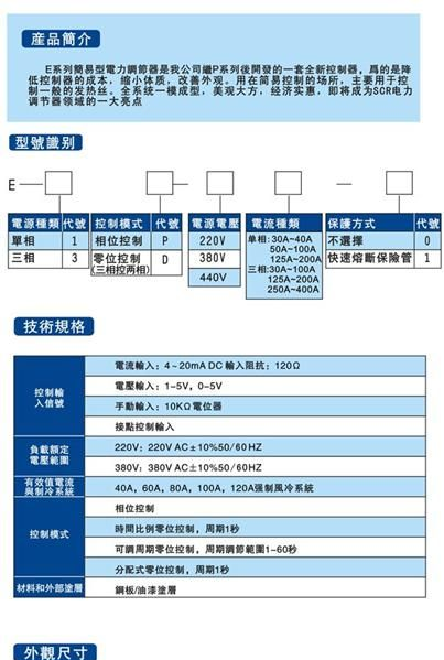 供应ＰＡＮ－ＧＬＯＢＥ SCR电力调整器