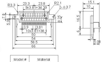 CS型21芯VGA插座 vga21 Jack