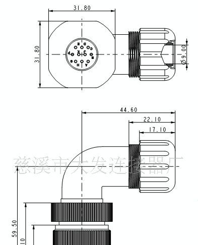 供应MS3116A12-10弯头连接器/防水连接器