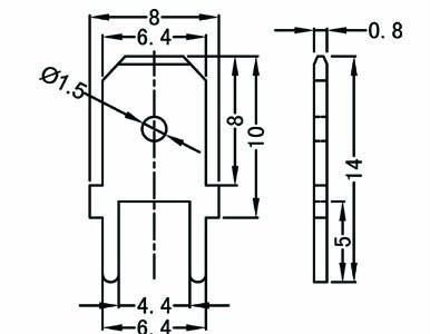 PCB焊接端子CP250-6.5-0