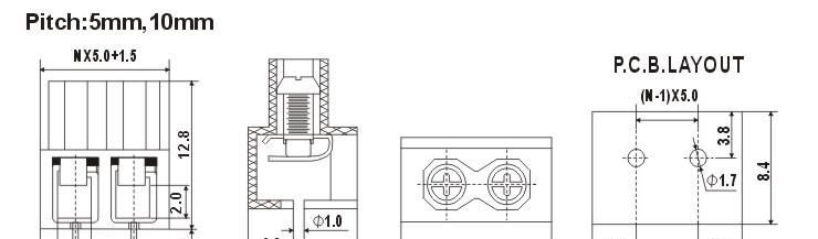 WJ166 PCB接线端子 欧式接线端子 接线端子