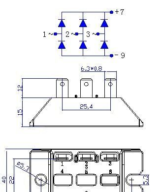 变频器专用三相整流桥MDS50 CRYDOM IR