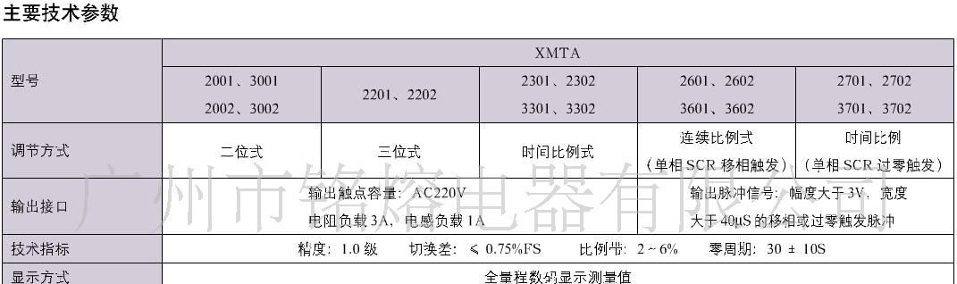 温控仪 温控器 XMTA
