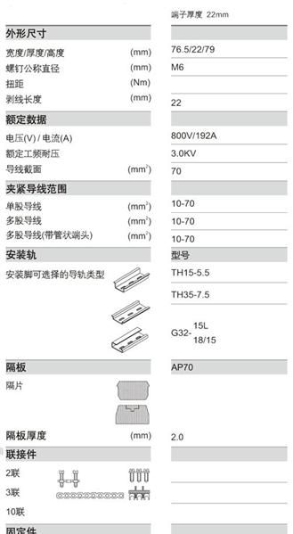 供应LSAK-70EN通用型接线端子排
