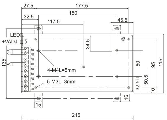 200W,LED开关电源/安防电源供应器，2年质保