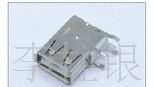USB侧插母座 USB侧面插板连接器