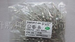 供应3.6*10带线保险管 1.5A/250V 快断的